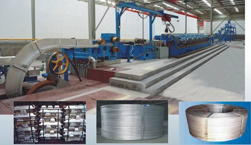 电工用圆铝杆连铸连轧生产线 Round aluminum rod continuous casting and rolling production line for electrical purposes